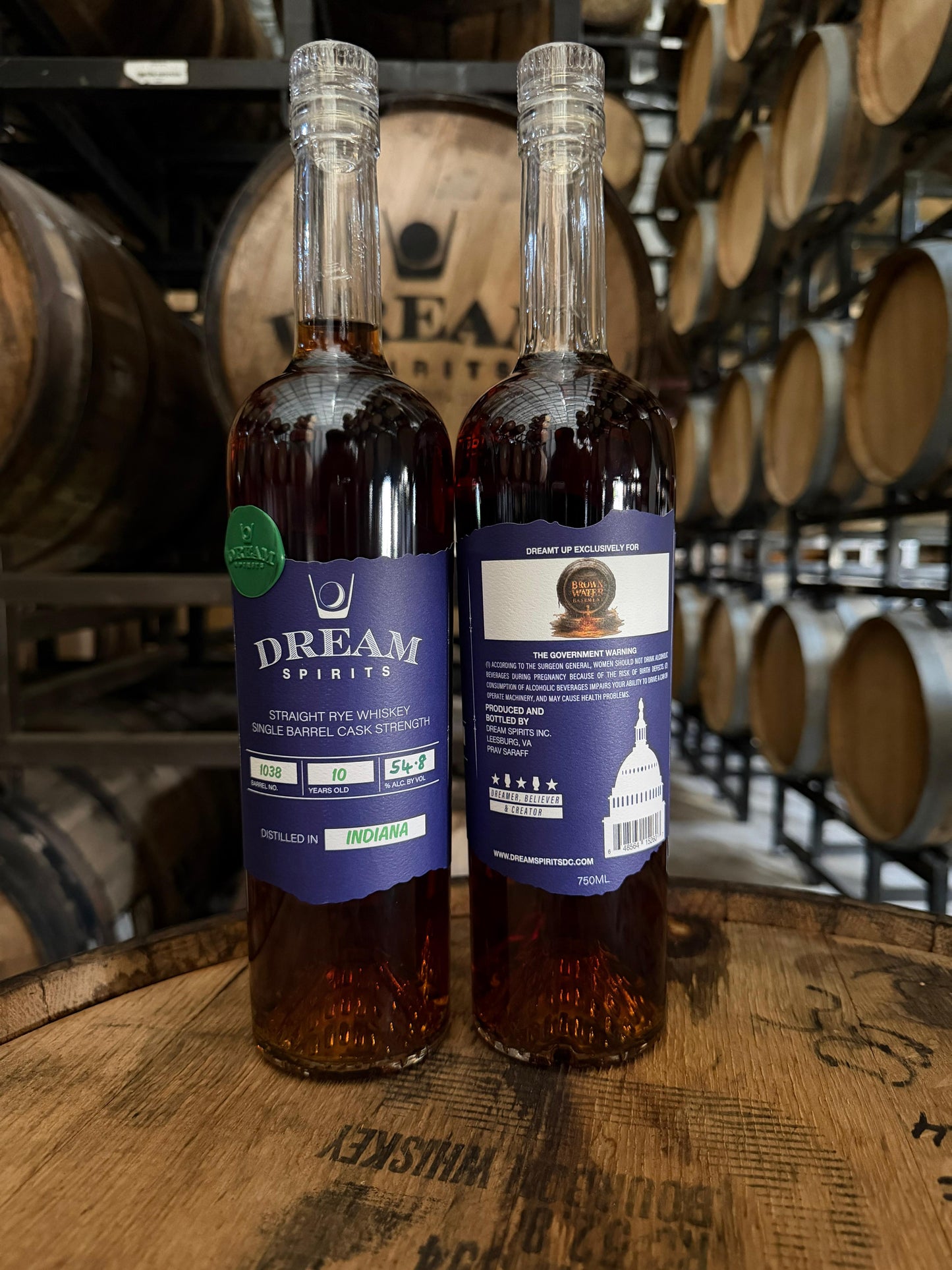 Dream Spirits 10-Year Rye Whiskey (95/5 MGP)